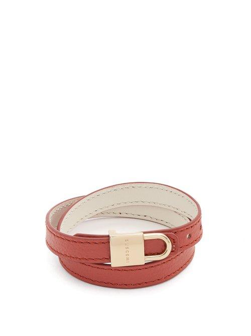 Matchesfashion.com Buscemi - Wraparound Leather Bracelet - Mens - Tan