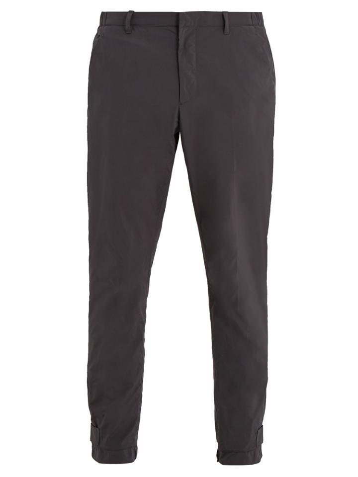 Prada Slim-leg Velcro-cuff Trousers