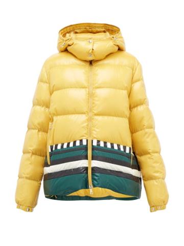 Matchesfashion.com 1 Moncler Pierpaolo Piccioli - Gabrielle Striped Down-filled Jacket - Womens - Yellow Multi