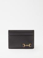 Gucci - Horsebit Leather Cardholder - Mens - Black