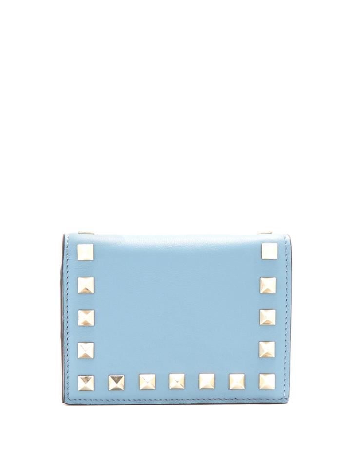 Valentino Rockstud French-flap Leather Wallet