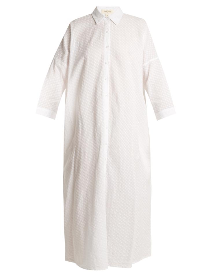 Wiggy Kit Maxi Beach Cotton Shirtdress