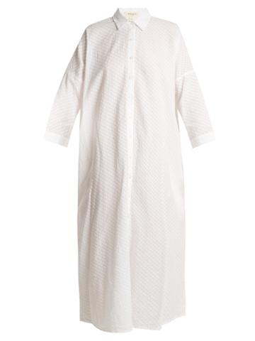 Wiggy Kit Maxi Beach Cotton Shirtdress