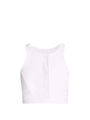 Matchesfashion.com Track & Bliss - Protagonist Performance Cropped Top - Womens - White