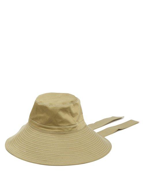 Matchesfashion.com Ganni - Hewson Wide Brim Safari Hat - Womens - Green