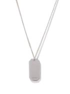 Saint Laurent - Id Tag Necklace - Womens - Silver