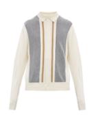 Matchesfashion.com King & Tuckfield - Striped Wool Cardigan - Mens - Cream Multi