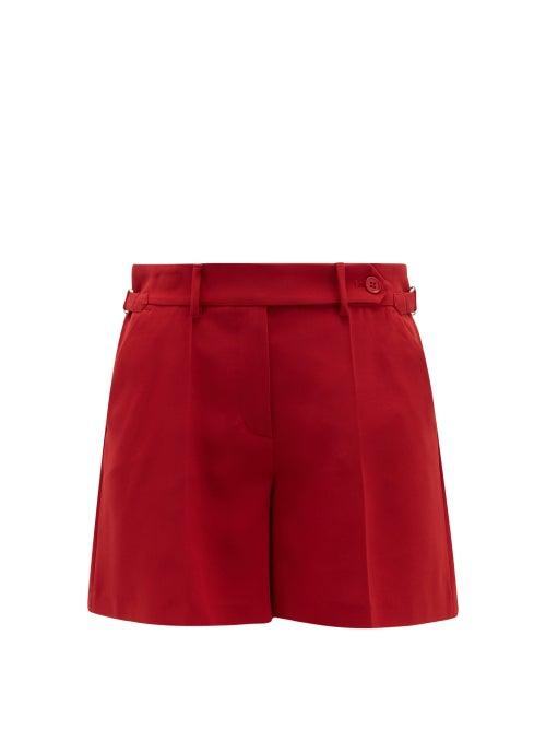 Matchesfashion.com Redvalentino - Tailored Crepe Shorts - Womens - Red