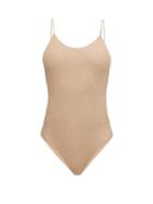 Matchesfashion.com Oseree - Lumire Metallic Swimsuit - Womens - Nude