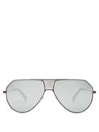 Matchesfashion.com Givenchy - Gv 7137/s Aviator Metal Sunglasses - Mens - Black