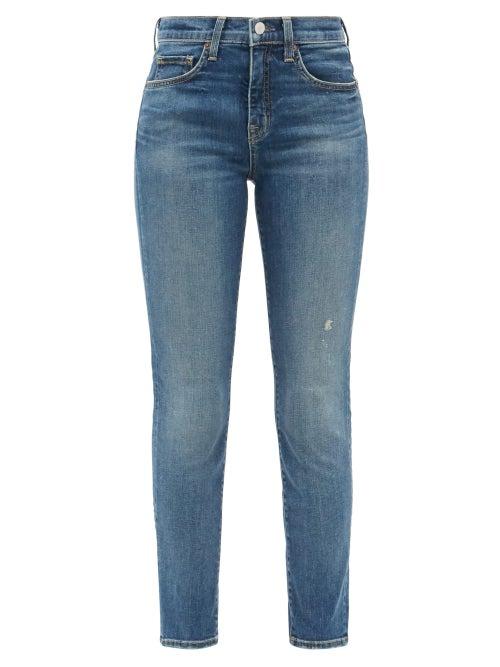 Matchesfashion.com Nili Lotan - Mid-rise Slim-leg Jeans - Womens - Denim