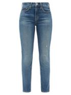 Matchesfashion.com Nili Lotan - Mid-rise Slim-leg Jeans - Womens - Denim