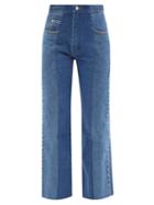E.l.v. Denim - The Flare Contrast Jeans - Womens - Blue