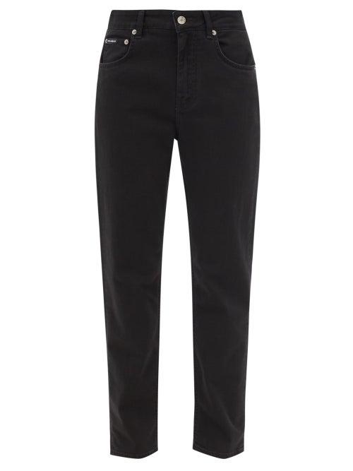 Dolce & Gabbana - Tapered Straight-leg Jeans - Womens - Black