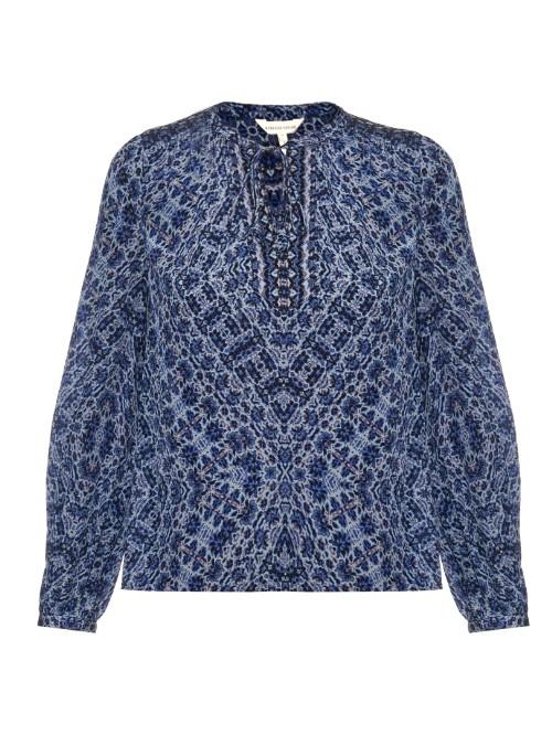 Rebecca Taylor Floral-print Silk Top