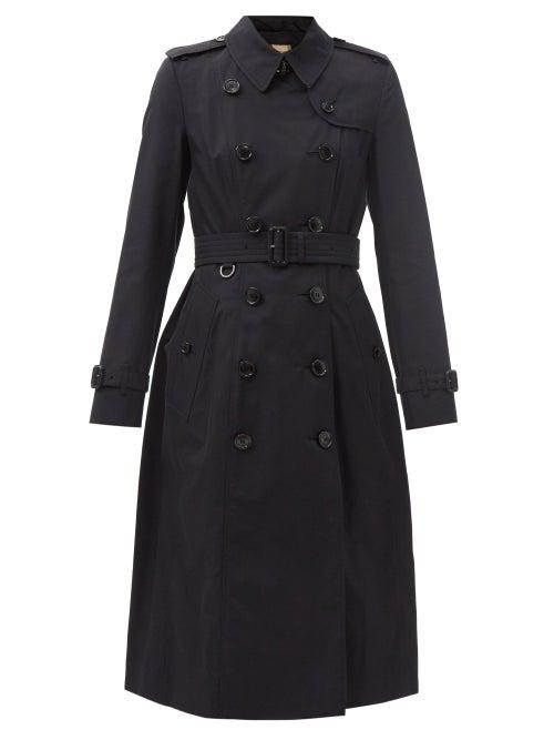 Burberry - Chelsea Cotton-gabardine Trench Coat - Womens - Navy