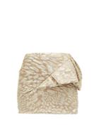 Matchesfashion.com Alexandre Vauthier - Ruffle Trim Leopard Brocade Mini Skirt - Womens - Light Pink