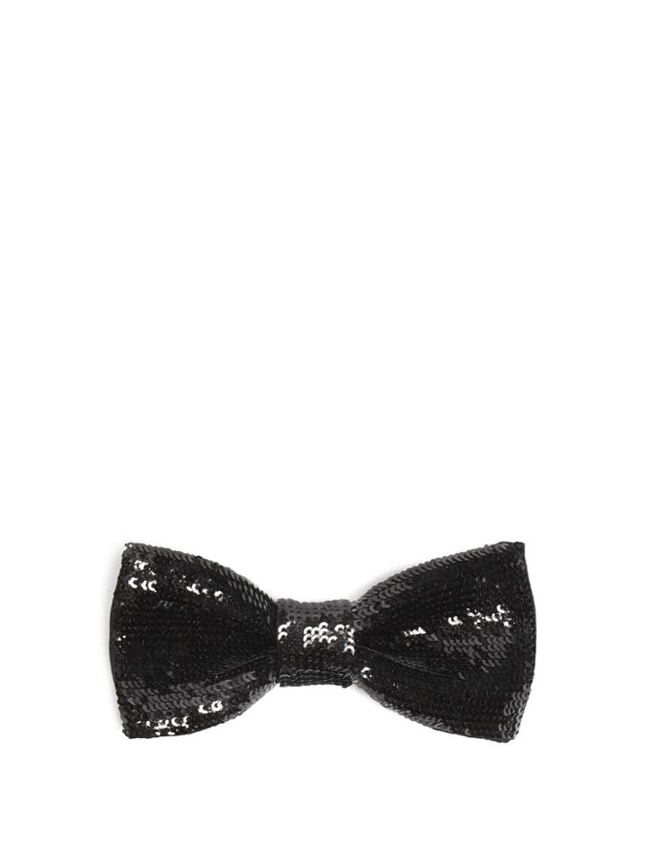 Saint Laurent Sequin-embellished Bow Tie