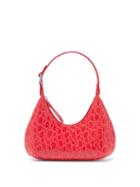 Matchesfashion.com By Far - Baby Amber Mini Croc-effect Leather Shoulder Bag - Womens - Red