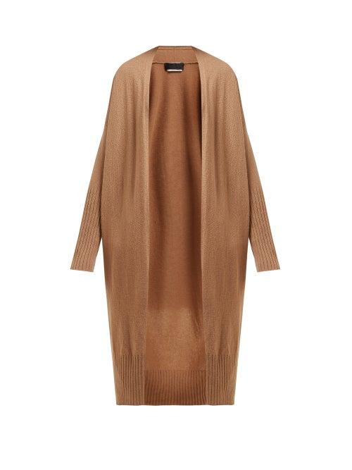 Matchesfashion.com Nili Lotan - Makenna Long Cashmere Cardigan - Womens - Camel