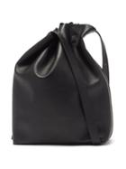 Matchesfashion.com Aesther Ekme - Marin Drawstring Grained-leather Shoulder Bag - Womens - Black