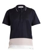 Golden Goose Deluxe Brand Dalila Contrast-panel Piqu Polo Shirt