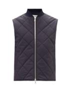 Mens Rtw Officine Gnrale - Dave Quilted-shell Gilet - Mens - Navy