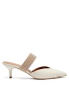 Matchesfashion.com Malone Souliers - Maisie Leather Mules - Womens - White
