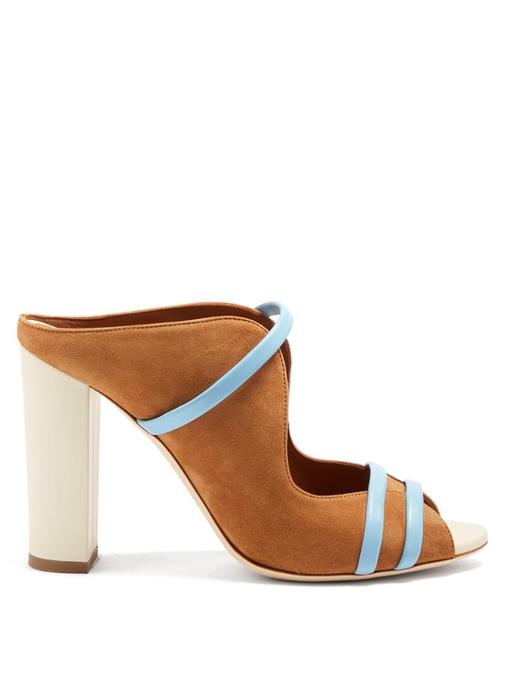 Malone Souliers Maureen Suede Block-heel Sandals