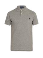 Matchesfashion.com Polo Ralph Lauren - Cotton Piqu Polo Shirt - Mens - Dark Grey