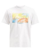 Matchesfashion.com Casablanca - Island Vue Cotton-jersey T-shirt - Mens - White