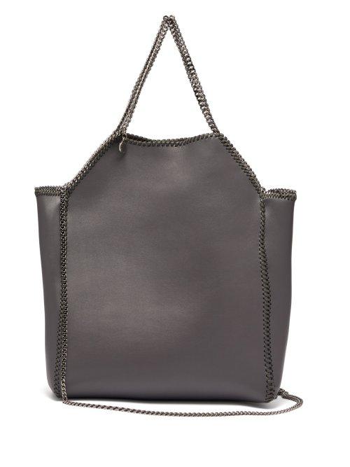 Matchesfashion.com Stella Mccartney - Falabella Mini Faux Leather Tote Bag - Womens - Grey
