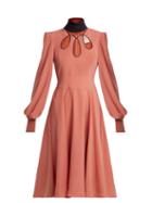 Matchesfashion.com Roksanda - Adena Silk Dress - Womens - Pink Multi