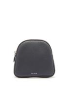The Row - Circle Zip-top Grained-leather Pouch - Womens - Navy