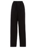 Matchesfashion.com Balenciaga - High Rise Cashmere Trousers - Womens - Black