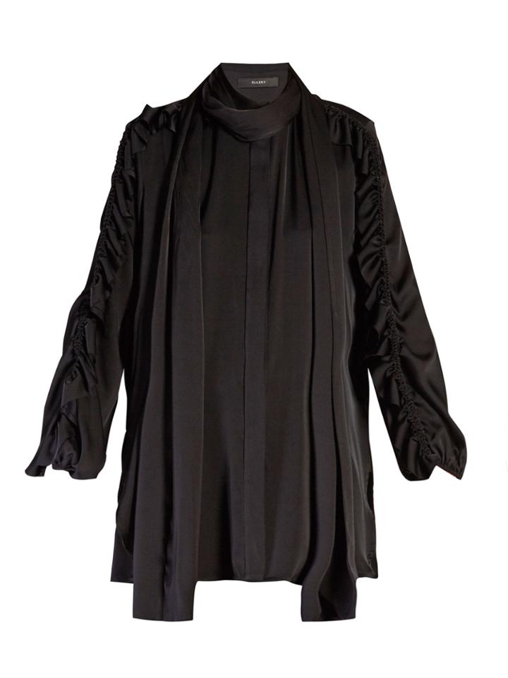 Ellery Audacity Ruffled-sleeve Blouse