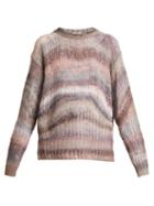 Matchesfashion.com Acne Studios - Striped Oversized Sweater - Womens - Grey Multi