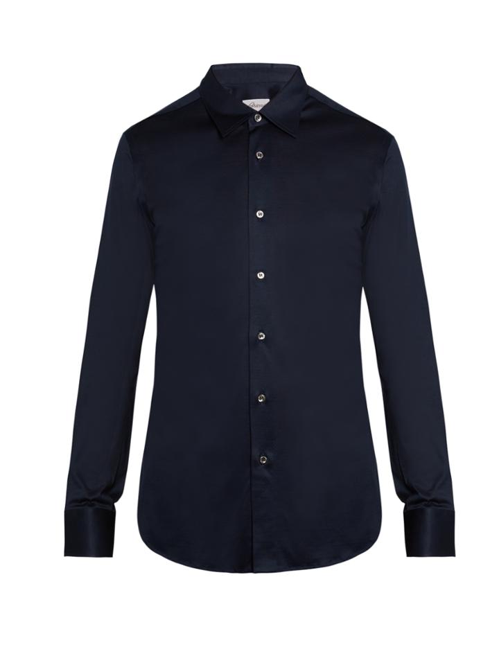Brioni Single-cuff Cotton-jersey Shirt