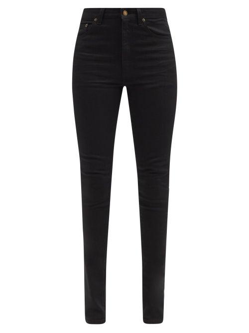 Matchesfashion.com Saint Laurent - High-rise Skinny-leg Jeans - Womens - Black