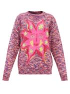 Stella Mccartney - Starface Space-dye Sweater - Womens - Multi Pink