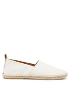 Matchesfashion.com Frescobol Carioca - Canvas And Leather Espadrilles - Mens - White