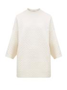 Matchesfashion.com Vika Gazinskaya - Quilted Cotton Blend Sweatshirt - Womens - Ivory