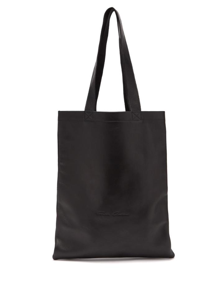 Rick Owens Leather Tote Bag