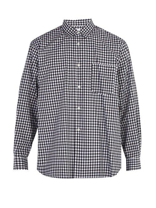 Matchesfashion.com Comme Des Garons Shirt - Forever Cotton Gingham Shirt - Mens - Black