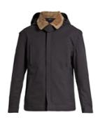 Norwegian Rain Shearling-collar Padded Technical Jacket