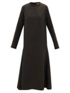 Matchesfashion.com Albus Lumen - Tula Linen Dress - Womens - Black
