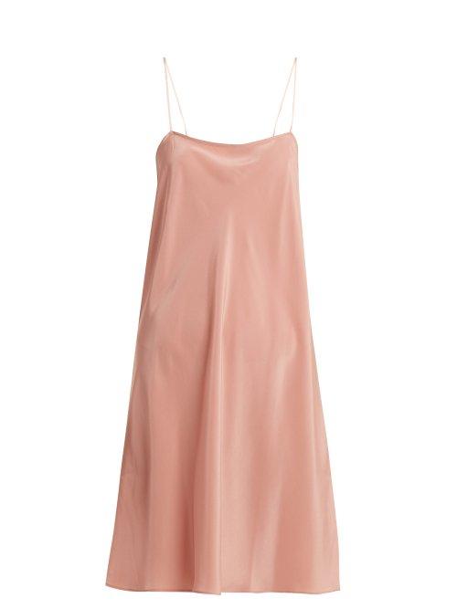 Matchesfashion.com Loup Charmant - Silk Slip Dress - Womens - Pink
