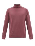 Nanushka - Zade Roll-neck Merino-wool Sweater - Mens - Purple