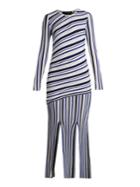 Tabula Rasa Theia Long-sleeved Striped Dress