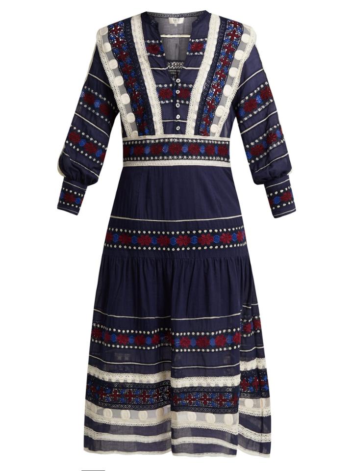 Sea Ila Lace Armour Cotton Dress